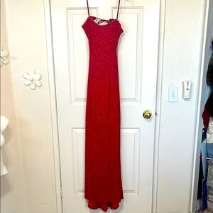 Red sparkly strappy dress